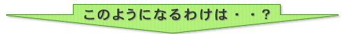 このようになるわけは